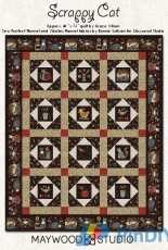 Scrappy Cat Quilt by Bonnie Sullivan for Maywood Studio-Free