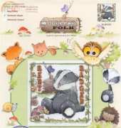 DMC BL864-65 Woodland Folk Bert Badger XSD