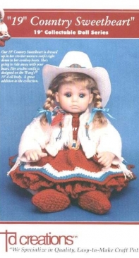 Td Creations 063 - 19 inch Collectable Doll Series - Country Sweetheart