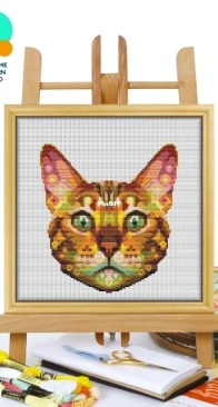 Awesome Pattern Studio - CS2410 - Mandala Bengal Cat XSD