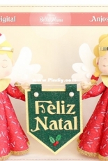 Fofurices Bella Manu - Anjos Natalinos - Christmas Angels - Vanessa Fidelis - Portuguese