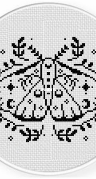 Daily Cross Stitch -Celestial Moth