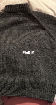first sweater work in progress