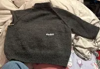 first sweater work in progress