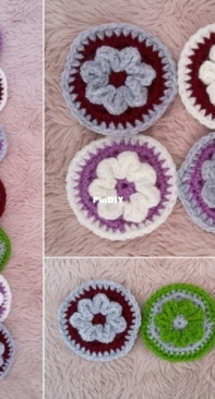 Crochet at Teris - Teri Hamilton - Simple Flower Keychain - Free