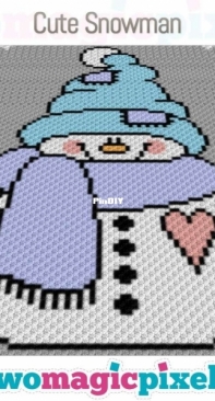 Two Magic Pixels - Cute Snowman