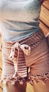 Cozy Creative Crochets - Heather Cummings - The Its a Wrap Boho Lace Shorts