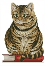 Wise Old Cat by Jayne Netley Mayhew from Cats of the World in Cross Stitch XSD