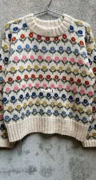 Anemone Sweater Adult by Pernille Larsen - English, Danish, German, Korean, Norwegian, Spanish, Swedish