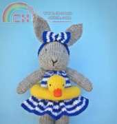 Bunny goes swimming