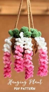 PHoaCrochet - Hoa Phong Nữt - Car Hanging Wisteria