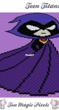 Two Magic Pixels - Teen Titans Raven