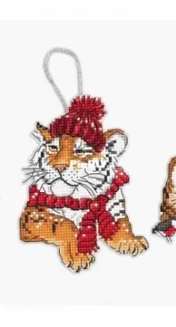Letistitch L8017 Christmas Tigers Toys PCS