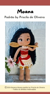 Meu Atelie Croche - Priscila de Oliveira - Moana - Portuguese
