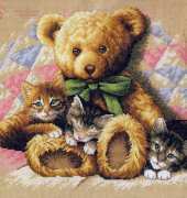 Dimensions 35236 - Teddy and Kittens
