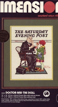 Dimensions 3529 Doctor and the Doll by Norman Rockwell PCS