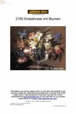 Golden Kite GK2100 Kristallvase mit Blumen
