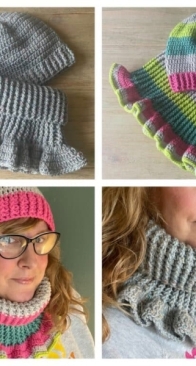 Gek op Haken - Martine de Regt - Pink Col and Hat - Roza Col en Muts - Dutch