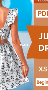 IndiePattern - Marina - Juliet dress - Sizes XS-XXXL - AIPattern