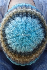Snowflakes on Mulberries Hat  by Amy Klimt  - DK weight - Free