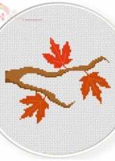 Daily Cross Stitch -  Autumn Branch