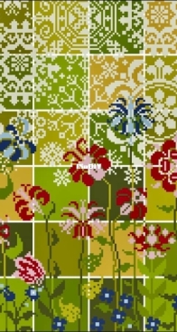 Historische Stickmuster - The Colors of My Garden by Dorothee Kandzi & Ute Scheer