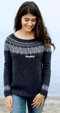 Krystal Sweater by Claudia Quintanilla - Eweknit Toronto