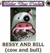 BESSY AND BILL (cow and bull) by MOTHER DEAR CROCHET
