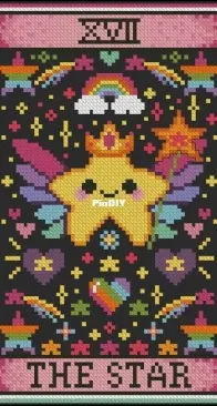 The Witchy Stitcher - Nostalgic Tarot - The Star V2 by Meg Black XSD