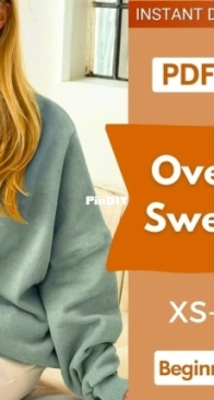 IndiePattern - Oversized Sweatshirt Sewing Pattern