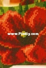 Vervaco 1225-5770 Cushion with poppy