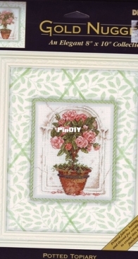 Dimensions-GOLD NUGGETS - 35098 Potted Topiary XSD+PAT