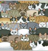 Needle Treasures 04753 Kitty Kitty Pillow XSD