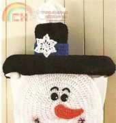 Maggies Crochet PA954 Snowman Toilet Cover by Maggie Weldon 2008