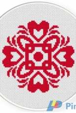 Daily Cross Stitch  - Damask Design Pattern 01