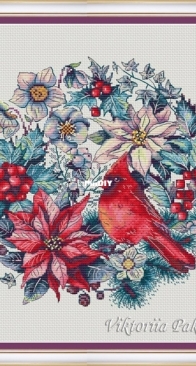 Coniferous Composition - Cardinal by Victoria Pakhomova