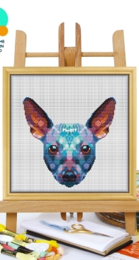 Awesome Pattern Studio - CS2207 - Mandala American Hairless Terrier XSD