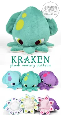Sew Desu Ne? - Choly Knight -  Kraken Plush - Sewing Pattern