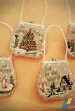 Victoria Samplers Mini Purse Ornaments