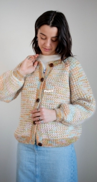 Fraile Cardigan by Cecilia Lalanne & Gabriella Calderini - English, Spanish - Free