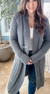 Crochet Foundry - Michelle Moore - Double Espresso Duster Cardigan