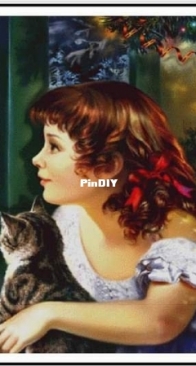 Abakan - Girl At The Window With A Cat by Urszula Przygrodzka