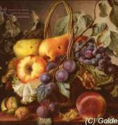 Golden Kite 1420 - A Still Life with A Basket of Fruit
