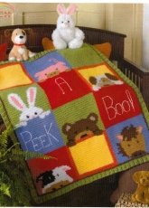 Mary Maxim - 99420N  Peek a Boo Blanket