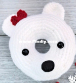 Oodles of Crochet Crafts - Rachel Zain - Doughnut Buddies - Polar Bear