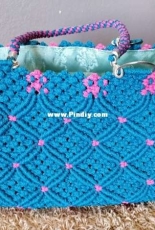 My most recent purse in macrame