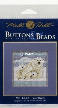Mill Hill - Buttons & Beads Winter Series MH14-4305 Polar Bears XSD