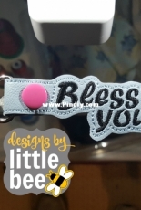 Designs by Little Bee - ITH Bless your Heart Snap Tab