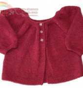 Baby Kina Top Down Cardigan by Kids Tricots