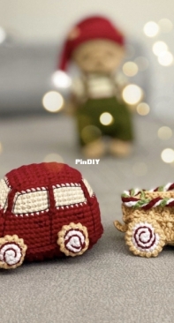 Funny Rabbit Toys - Daria Toys - Mishuta Shop - Alena / Daria Konurkina - Дарья Конуркина - Car and Wagon - Машинка и Повозка - Russian